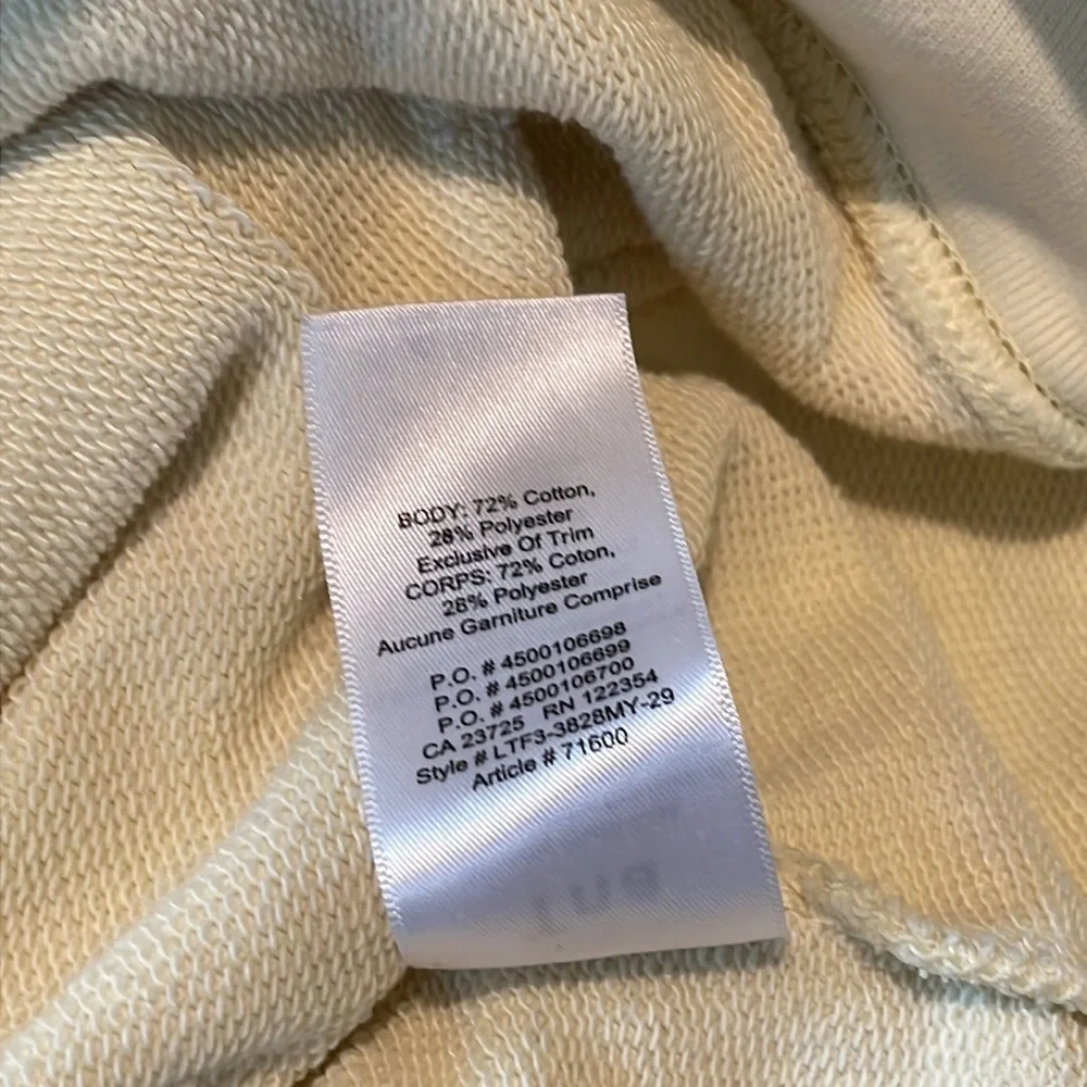 Tna Women’s Light Yellow Hoodie Size S - Picture 5 of 6